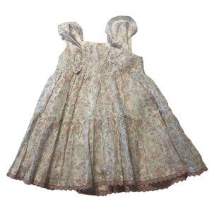 Catharine Malandrino Dress Girls Size 2T Floral Dainty Boho Spring Summer Lined